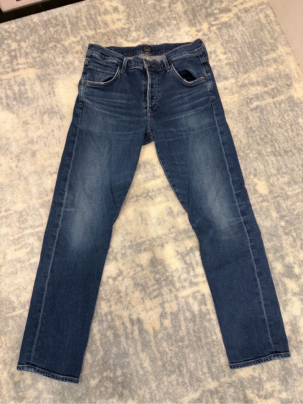 Citizens Of Humanity Elsa Mid Rise Slim Fit  Crop Jeans- New Moon Minimalist